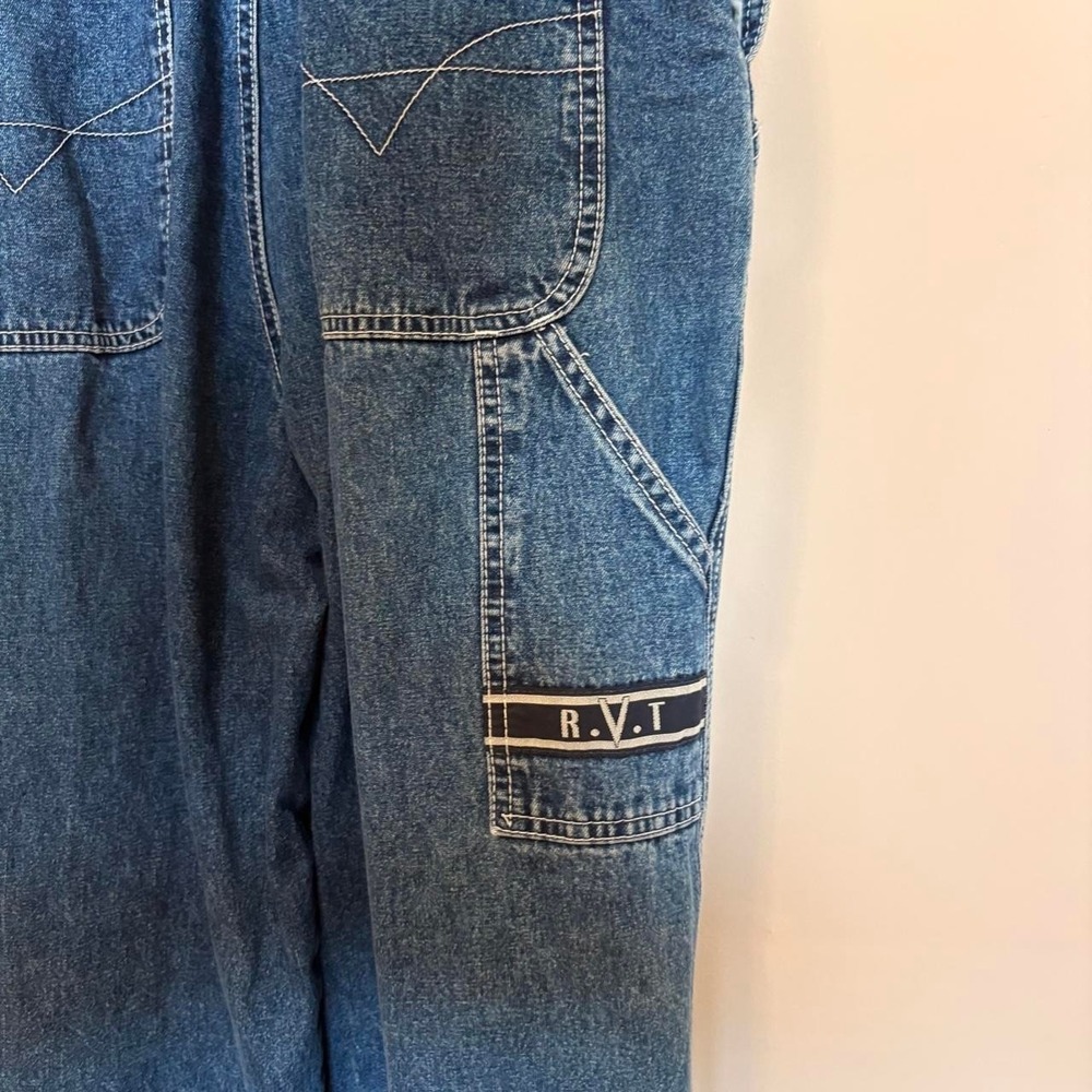 Vintage RVT Clothing Co. blue denim overalls - Picture 6 of 8
